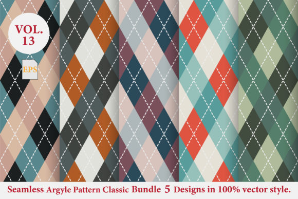 Argyle Classic Pattern Bundle Vol.13: A Seamless Addition to Your Design Workflow