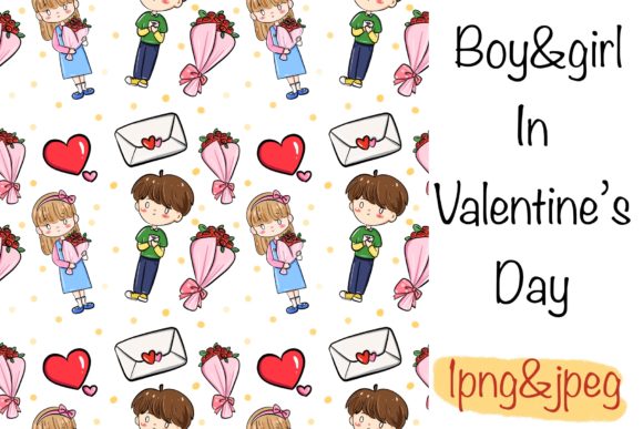 Boy Girl in Valentine’s Day Seamless: A Versatile Design for Modern Creativity