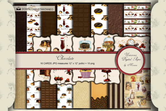 Chocolate Time Digital Paper Pack