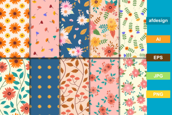 Digital Paper Flower Pattern: Creative and Practical Design