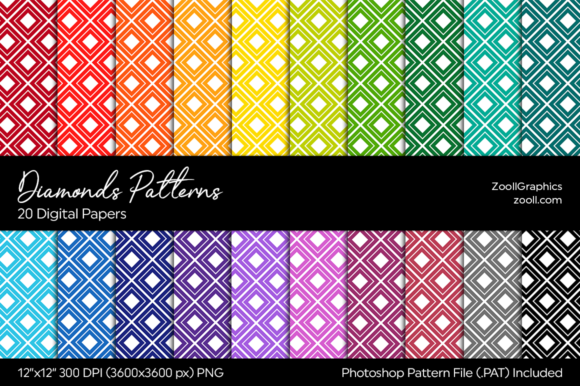 Discover the Versatility of Diamonds Digital Papers and Patterns