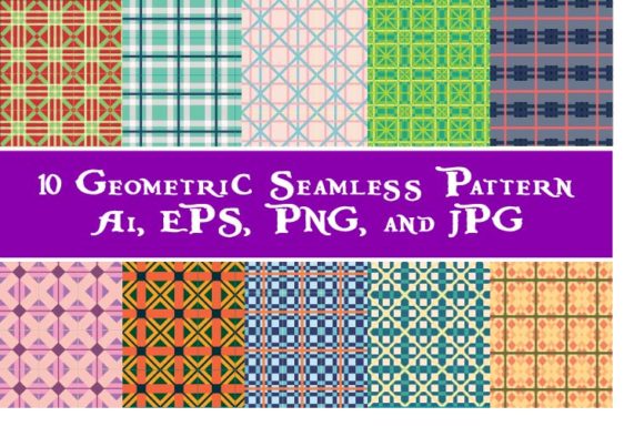 Geometric Seamless Pattern Bundle 0005