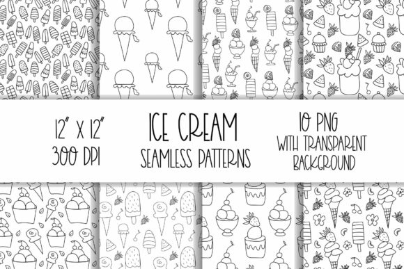 Ice Cream Digital Paper: A Creative Resource for Designers and Artists