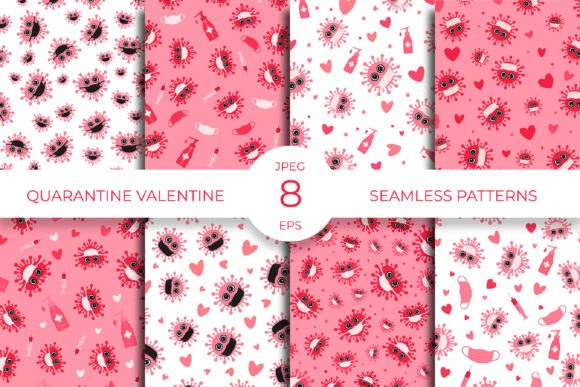 Pandemic Valentines Day Pattern