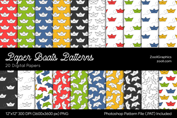 Paper Boats Digital Papers: A Creative Resource for Modern Designers
