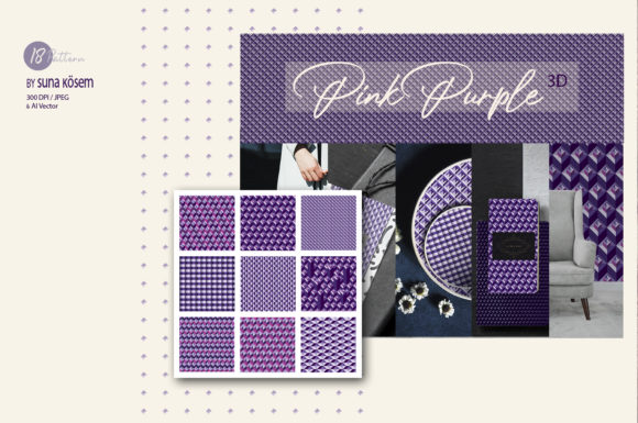 Pink Purple 3D: A Versatile Design Resource for Modern Workflows