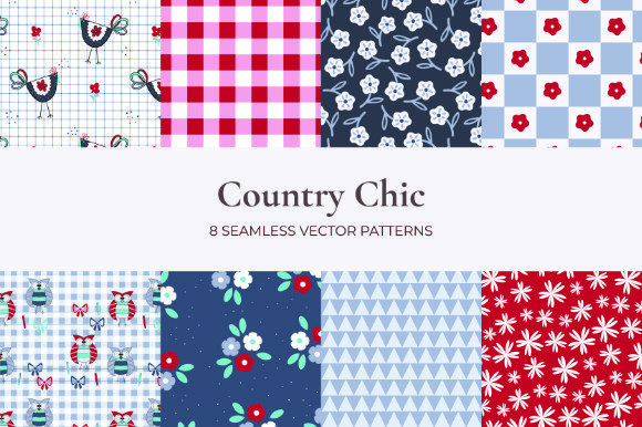 Plaids and Floral: A Versatile Digital Design Package