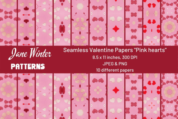 Seamless Valentine Papers Pink Hearts: A Must-Have for Creative Projects