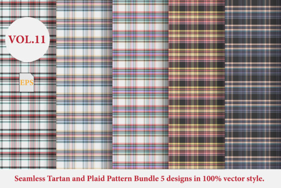 Tartan and Plaid Pattern Bundle Vol.12: A Versatile Resource for Designers and Creators