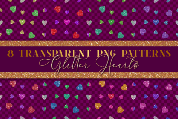 Valentines Heart Transparent PNG Pattern for Creative Projects