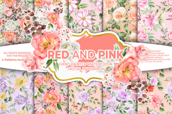 Watercolor Floral Seamless Pattern VL51: A Versatile Digital Design for Modern Creatives