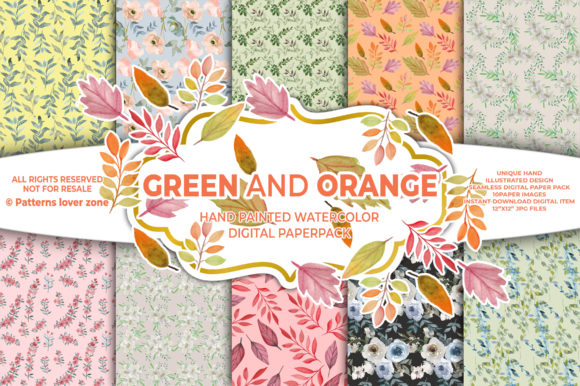 Watercolor Floral Seamless Pattern VL64