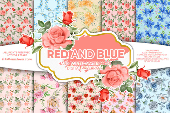 Watercolor Floral Seamless Pattern VL65